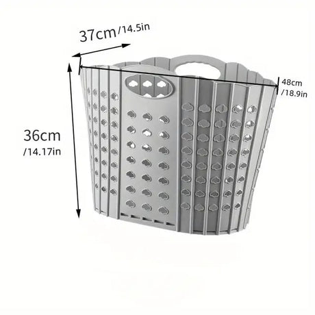 Foldable Dirty Clothes Laundry Basket Plastic Clothes Storage Basket Multifunctional Portable Dirty Clothes Basket