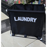 Foldable Laundry Basket Oxford Cloth with Aluminium Frame