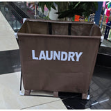 Foldable Laundry Basket Oxford Cloth with Aluminium Frame