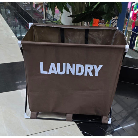 Foldable Laundry Basket Oxford Cloth with Aluminium Frame