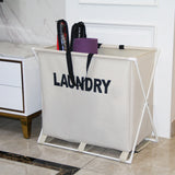 Foldable Laundry Basket Oxford Cloth with Aluminium Frame