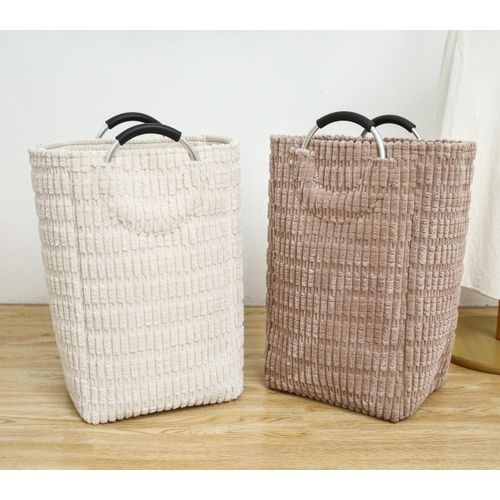 Foldable Laundry Baskets with Handles for Clothes, Toys & Linen Storage