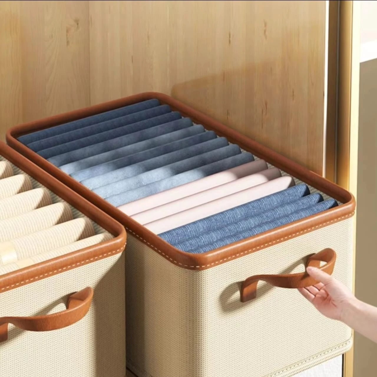 Foldable Multipurpose Clothes Organizer 40cm x 25cm x 20cm Closet Organizer Closet Organizers