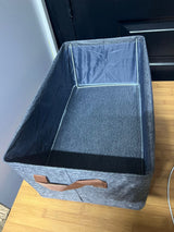 Foldable Multipurpose Hard Fabric Clothes and Closet Organizer with Metallic Frame
