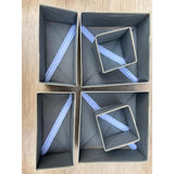 Foldable Non-woven Fabric Underwear Storage Box| Six-piece Set Socks | Bra Panty Drawer Organizer Box Foldable Storage Box| Drawer Wardrobe Storage Organizer