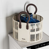 Foldable Toy Basket with Handle for Kids and Home Use