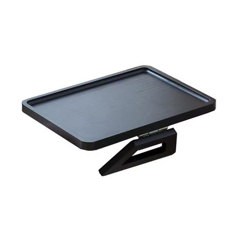 Foldable Wooden Sofa Armrest Tray Clip-On Table 33x24cm