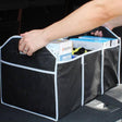 Folding Car Boot Organizer Compact Storage Bag, Black