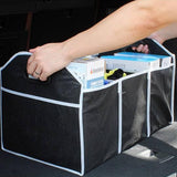 Folding Car Boot Organizer Compact Storage Bag, Black
