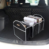 Folding Car Boot Organizer Compact Storage Bag, Black