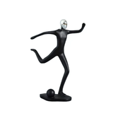 Football Sculpture Ceramic Decor Piece Sporty Home Accent for Living Room or Office