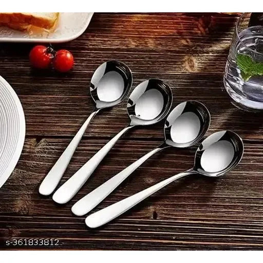 GC Soup Spoon 19.5cm Stainless Steel Durable and Elegant Tableware Spoons