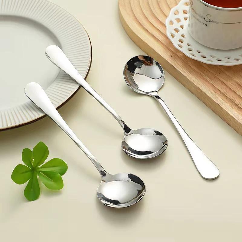 GC Soup Spoon 19.5cm Stainless Steel Durable and Elegant Tableware Spoons