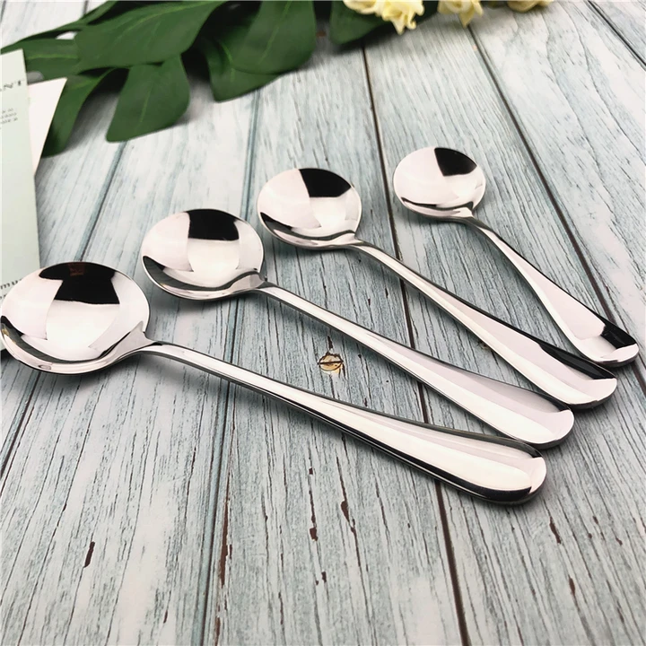 GC Soup Spoon 19.5cm Stainless Steel Durable and Elegant Tableware Spoons