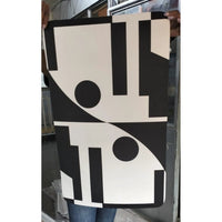 Geometric Pattern Door Bath Mat 50*80cm Anti-Slip Rubber Bottom Bath Mats Bath Mats & Rugs
