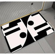 Geometric Pattern Door Bath Mat 50*80cm Anti-Slip Rubber Bottom