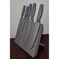 German Standard 6pcs Knife Set with Magnetic Block Holder Available in 5 Colours Knive set Kitchen Knives