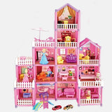 Girls Dream Castle Kids Doll House 162 Pieces Toy Set Age 3+