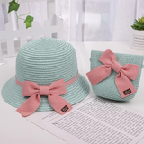 Girls Hat and Sling Bag Set – Stylish Ruffled Brim Sun Hat with Matching Shoulder Bag