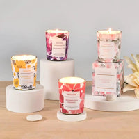 Glass Cup Scented Candles | 6 Fragrances | Elegant Home Décor Decor Candles