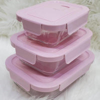 Glass Snack Box with Lunch Bag Kitchen Accessories Food Storage Containers