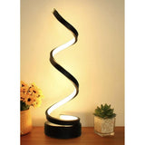 Golden Vertical Spiral LED Table Lamp