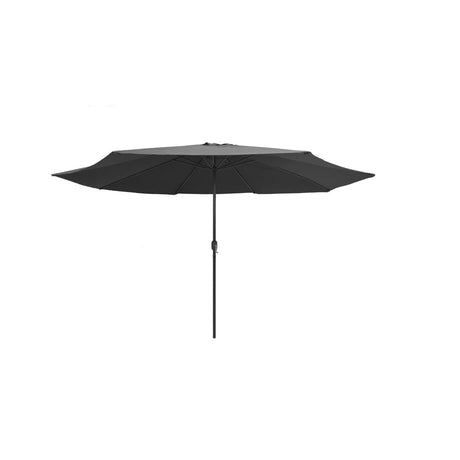 Grey Outdoor Umbrella with Base.