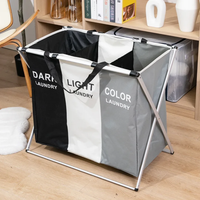 Grid Foldable Color Laundry Basket Spacious and Durable for Home Organization Laundry Supplies Laundry Baskets