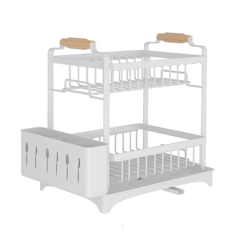 High Quality Classy Dish Rack Rust Proof Kitchen Organizer Compact Cutlery & Dish Drainer- Furaha Finds Kenya