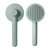 Self Cleaning Pet Comb | Stainless Steel Grooming Brush. Available in White, Pink, Blue, Grey, Green, and Yellow