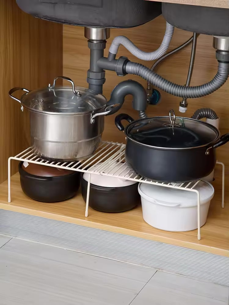 Furaha Finds Expandable Metallic shelf Raiser 