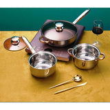 12 Piece Kaisavilla Stainless Steel Cookware Set | Induction Compatible | Thick Bottom & Marble Coating | K-Gold Plate Knob & Handle- Furaha Finds Kenya