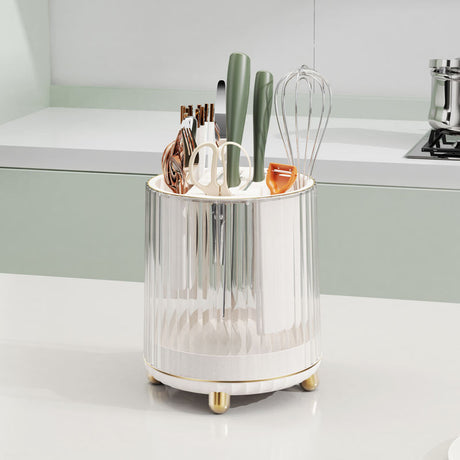 Luxury MultiFunctional Rotary Knife Rest Elegant Drainage storage Rack- Furaha Finds Kenya