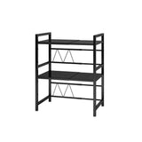 Heavy Expandable Metallic Microwave Stand | Adjustable Baker's Rack for Microwave Oven | Kitchen Storage Organizer