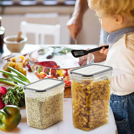 42pcs BPA Free Airtight Plastic Container Set Stackable Pantry Organization with Labels & Pen Kitchen Storage Solution- Furaha Finds Kenya