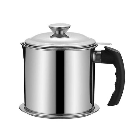 Polished Stainless Steel Oil Filter Sieve | 1.4L Capacity | Reusable Cooking Oil- Furaha Finds Kenya