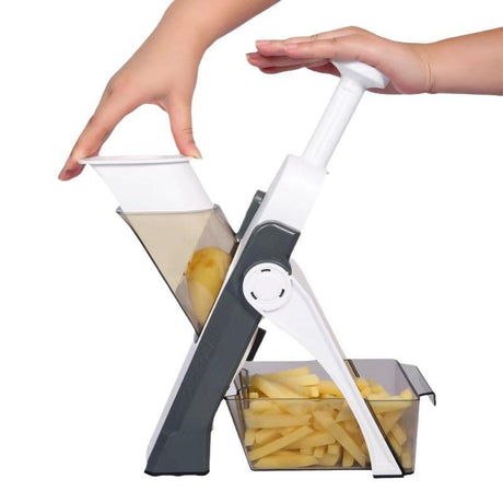 Multifunctional Manual Slicer Rotary Grater | Stainless Steel Rotary Blades Vegetable Cutter | Safe Mandoline Slice Chopper- Furaha Finds Kenya