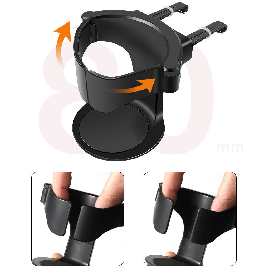 Furaha Finds 1Kg car cup holder size adjustable air vent cup bottle mount multi function car hanging organizer for drinks phones and accessories

