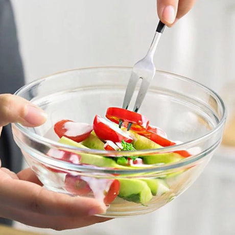 Luminarc Stackable Mixing Bowls | Tempered Glass Bowls in 26cm & 23cm | Durable & Heat Resistant- Furaha Finds Kenya