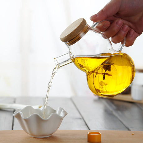 400ml Creative Glass Oil/Vinegar Jar | Leak Proof & Elegant