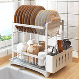 High Quality Classy Dish Rack Rust Proof Kitchen Organizer Compact Cutlery & Dish Drainer- Furaha Finds Kenya
