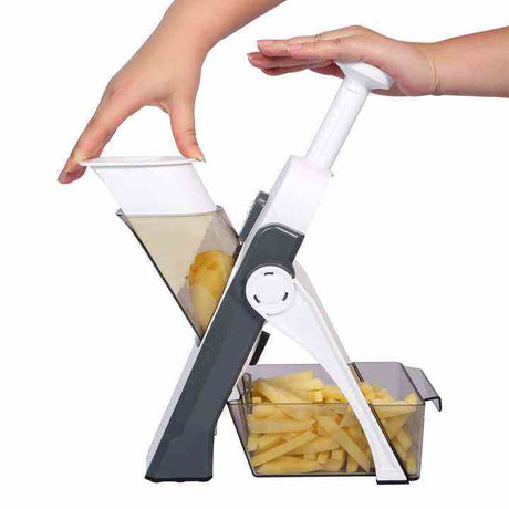 Multifunctional Manual Slicer Rotary Grater | Stainless Steel Rotary Blades Vegetable Cutter | Safe Mandoline Slice Chopper- Furaha Finds Kenya