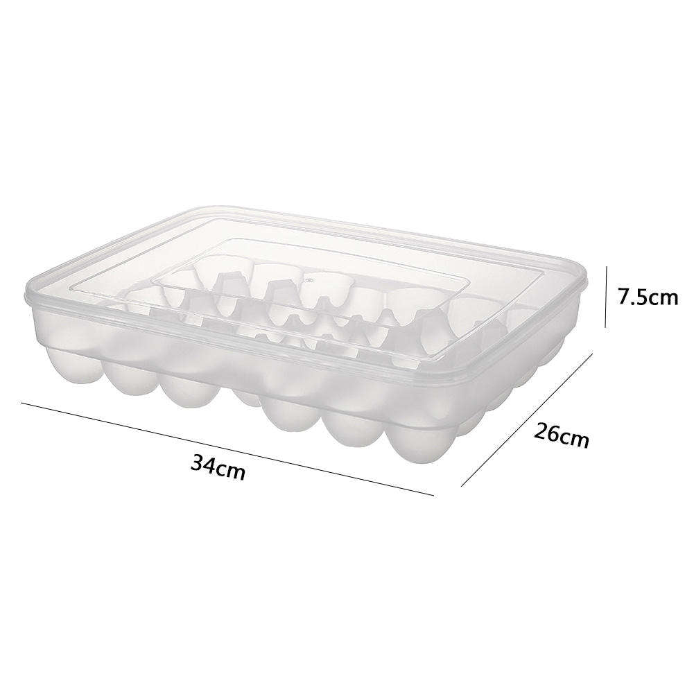 34 Egg Storage Container with Lid |Refrigerator Organizer|34cmx26cmx7.5cm- Furaha Finds Kenya