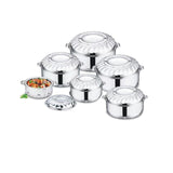 6 Piece Tall Boy Premium Stainless Steel Hotpots Set (1500ml, 2500ml, 3500ml, 5000ml, 7500ml, 10000ml)- Furaha Finds Kenya