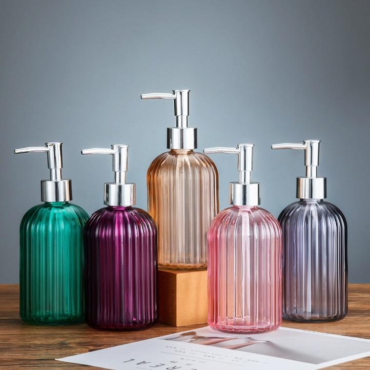High Quality Glass Soap Dispenser 420ml MultiPurpose Pump Bottle for Soap, Shampoo, and Lotion