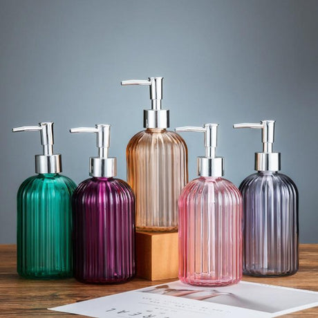 High Quality Glass Soap Dispenser 420ml MultiPurpose Pump Bottle for Soap, Shampoo, and Lotion