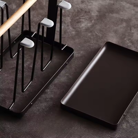 Luxury Iron Cup/Glass Holder Rack | 6 Hangers, Corrosion Resistant- Furaha Finds Kenya