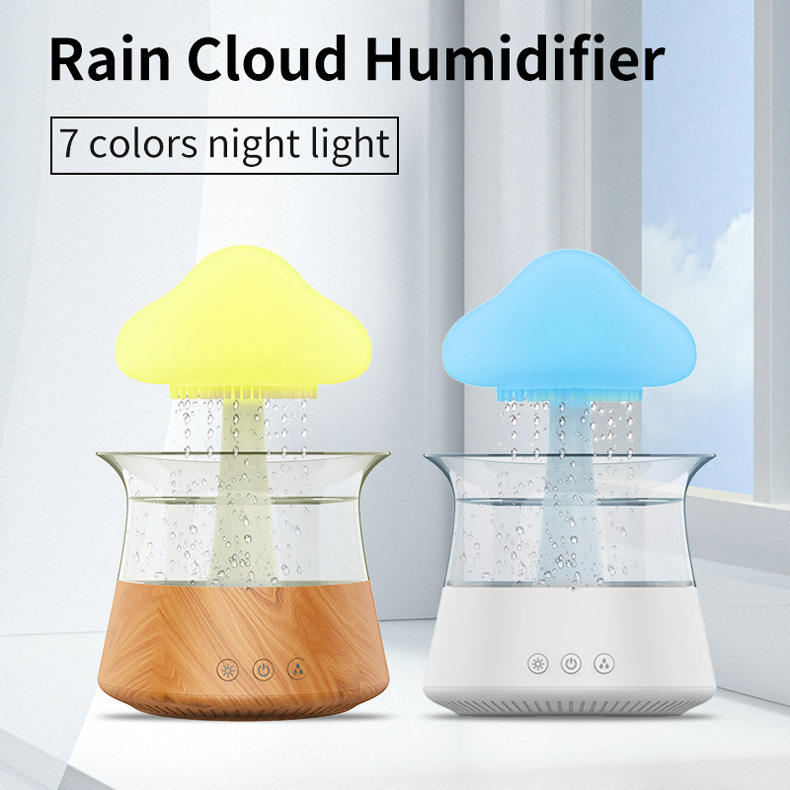 Bluetooth Speaker Rain Cloud Humidifier 7 Color LED Essential Oil Diffuser- Furaha Finds Kenya