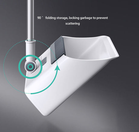 Furaha Finds 3in1 Broom and Dustpan Set 360° rotating magic broom with long handle, self cleaning comb teeth, and foldable dustpan for efficient home and office cleaning.