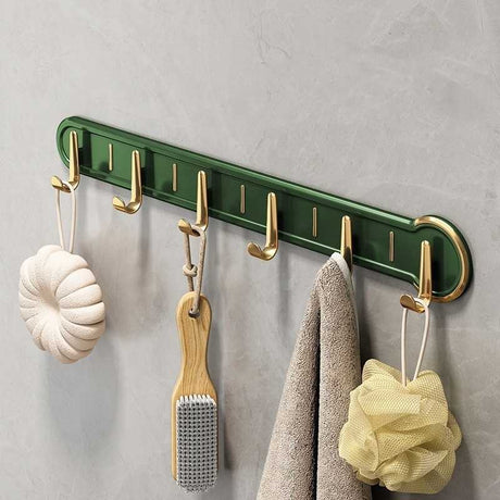 Furaha Finds Wall-Mounted Hanging Rack with 6 Hooks